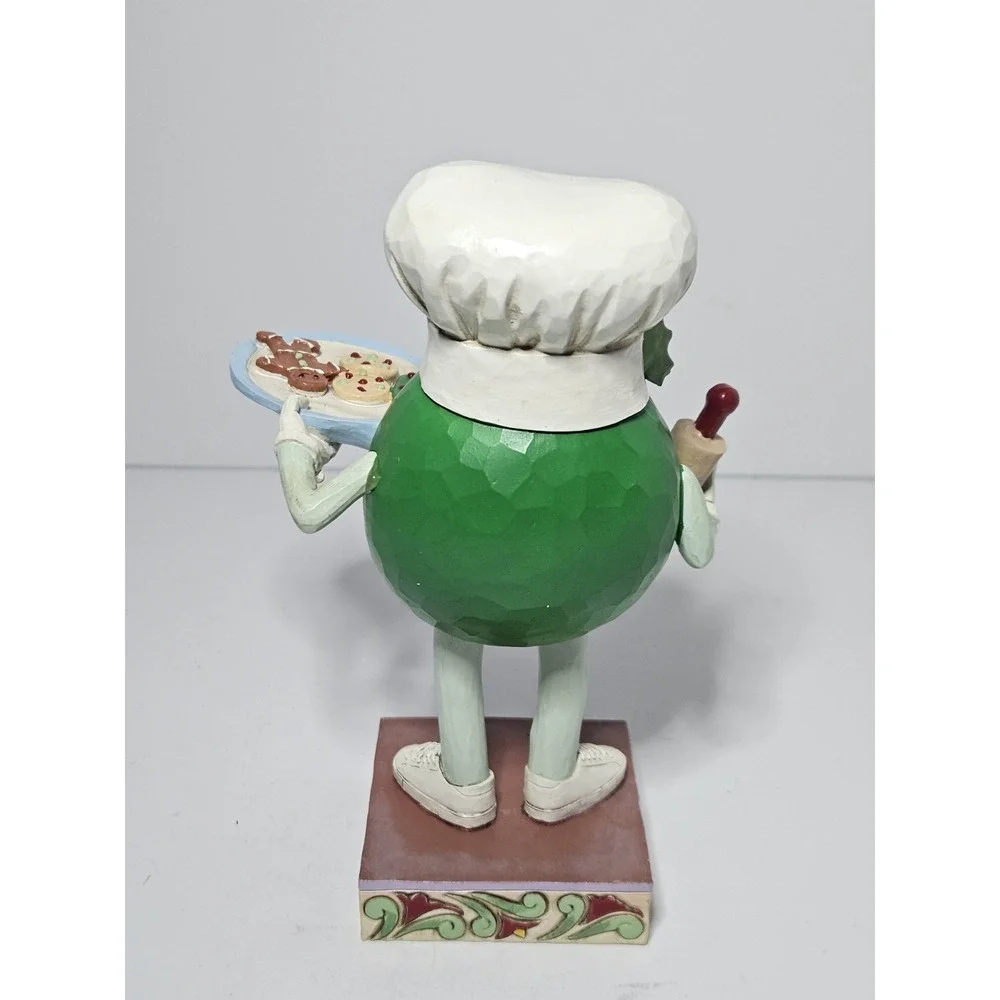 Jim Shore M&M'S Baked By Green Character with Cookies Christmas Figurine 6015680